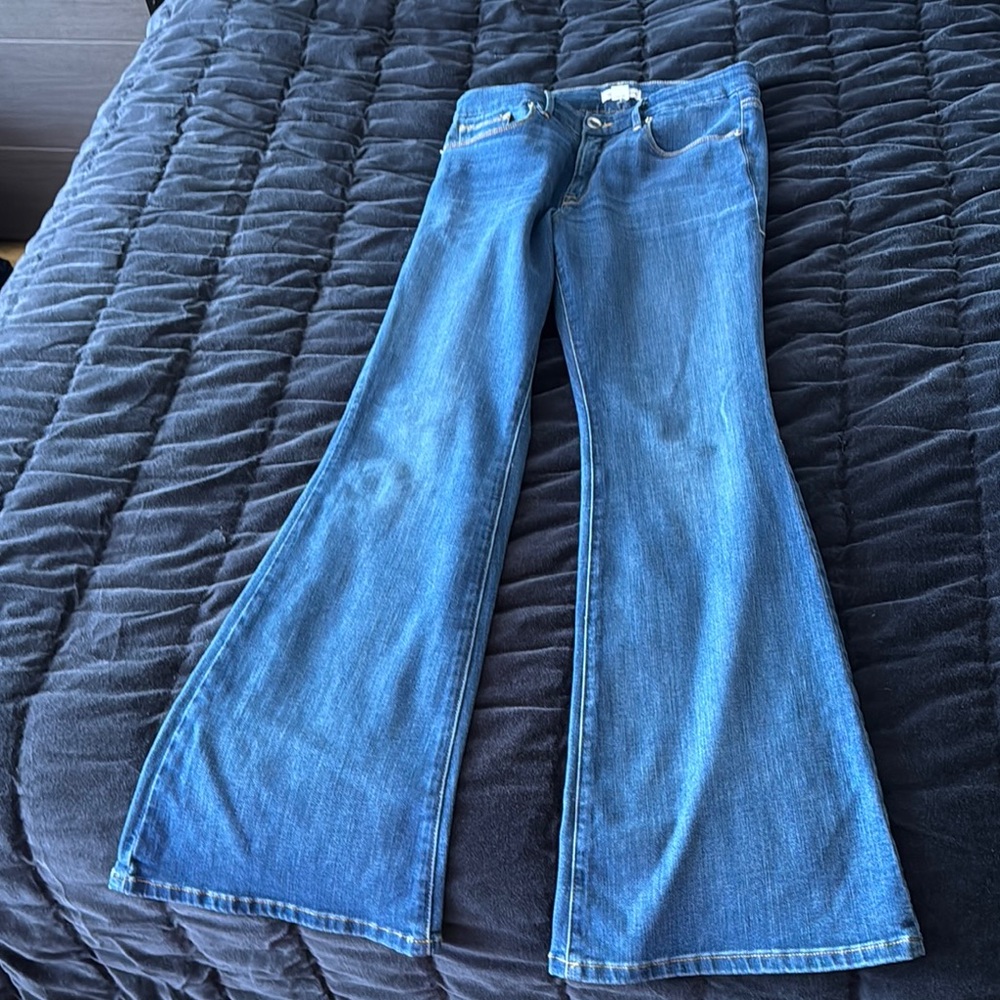 Good American Blue Flared Jeans